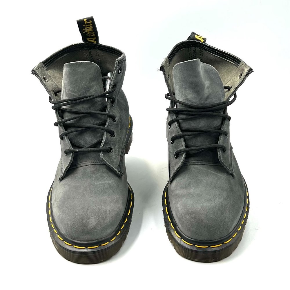 Dr Martens Grey Suede Boots - Picture 4 of 10
